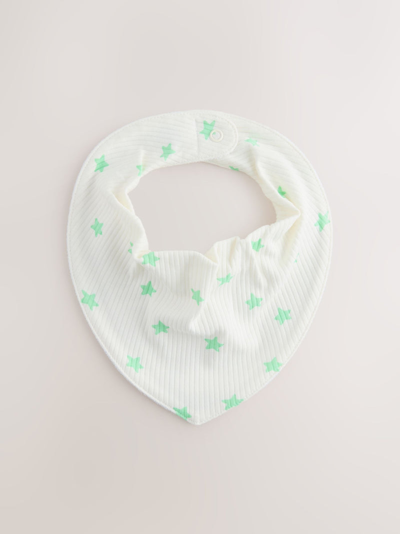 Baby dribble bibs 5 pack blue and green (British brand)
