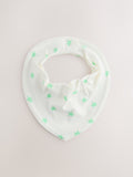Baby dribble bibs 5 pack blue and green (British brand)