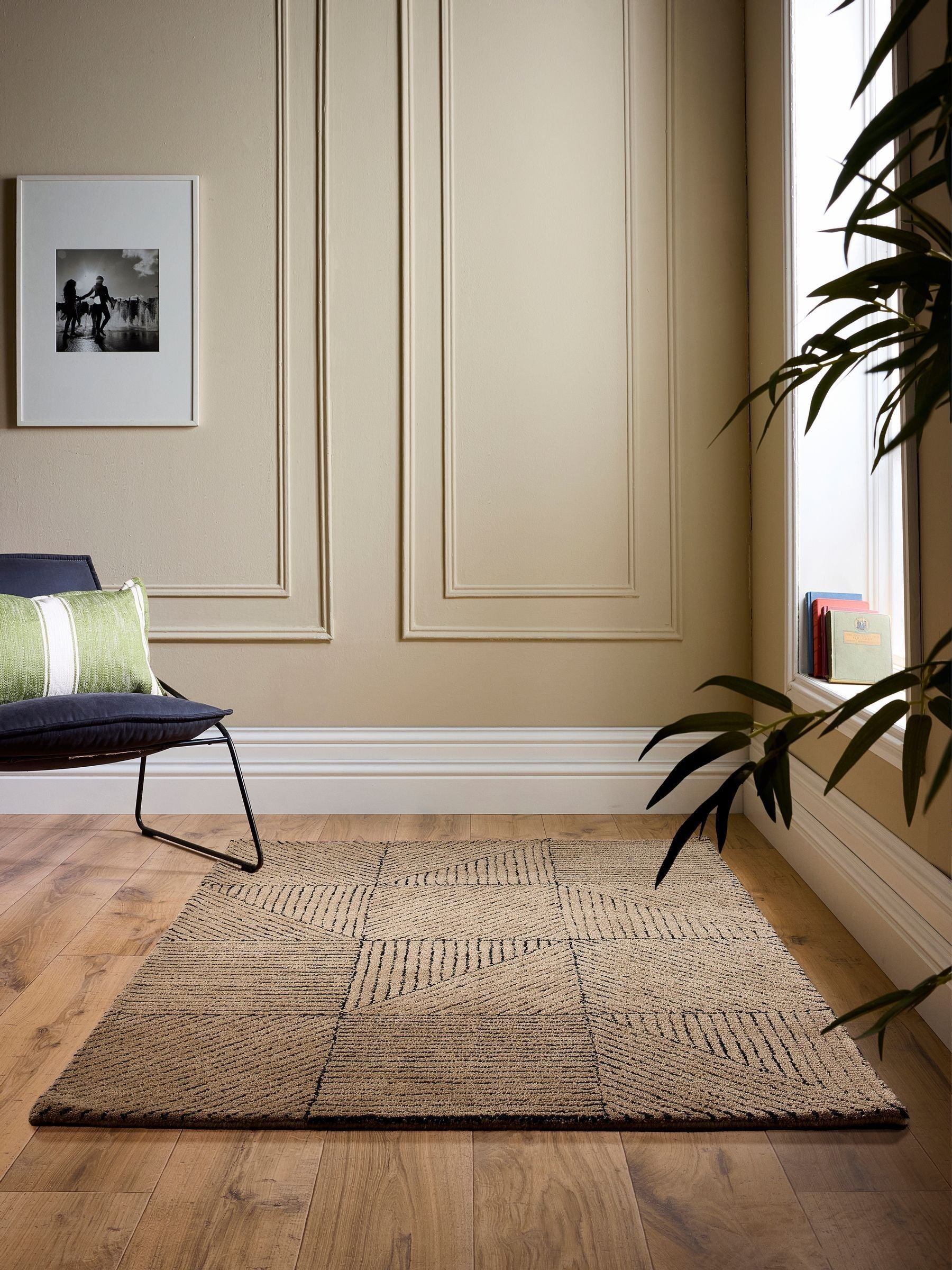 Origin Rugs Sand Geometric Wool Rug