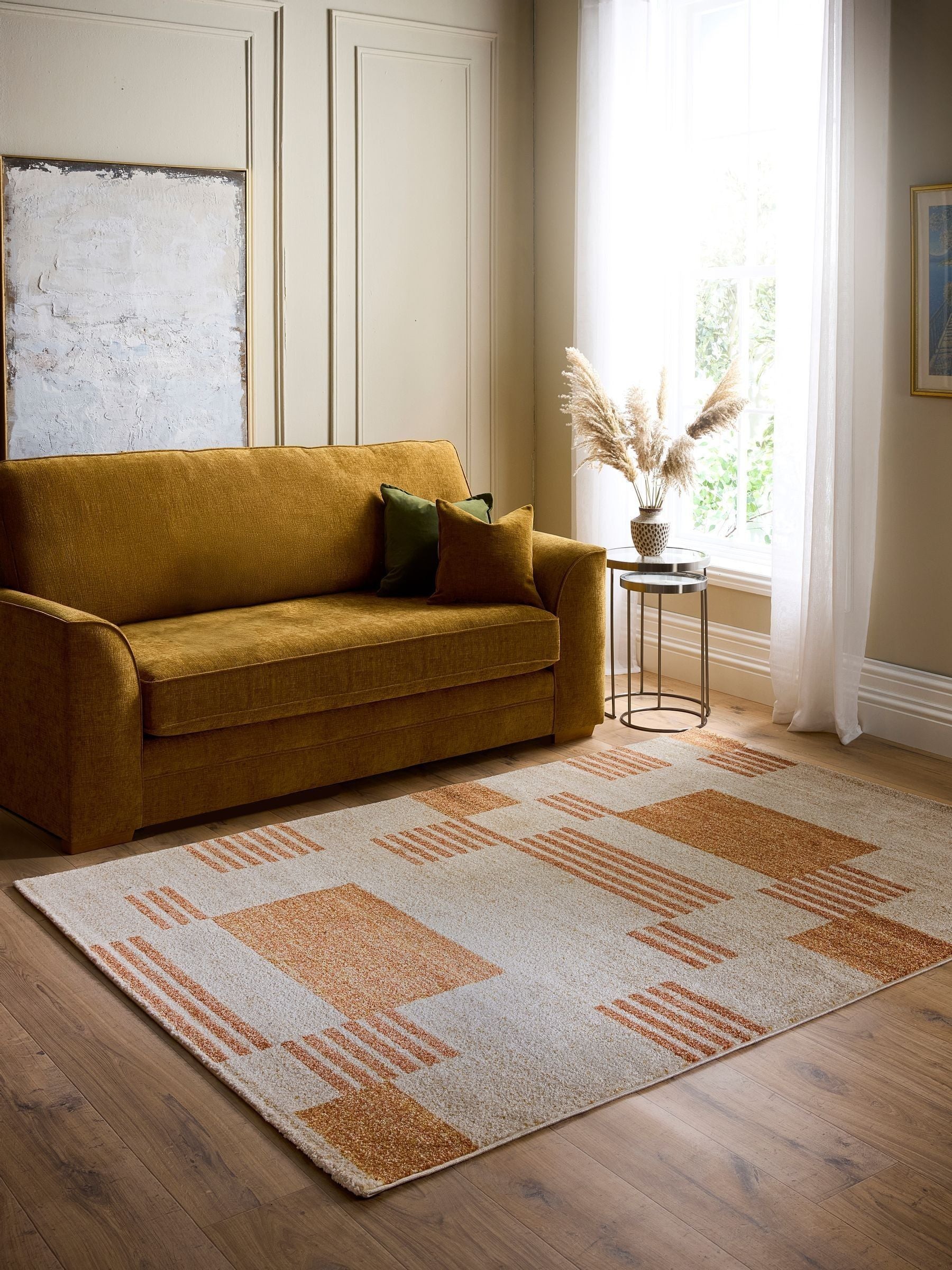 Origin Rugs Terracotta Nomad Block rug, UK version