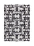 Origin Rugs Black Labyrinth wool rug, imported from the UK