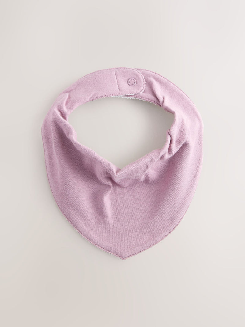 Pink baby dribble bibs 5 pack (British brand)
