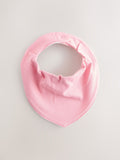 Pink baby dribble bibs 5 pack (British brand)