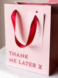 Rockett St George red pink slogan gift bags set of 2 (British brand)