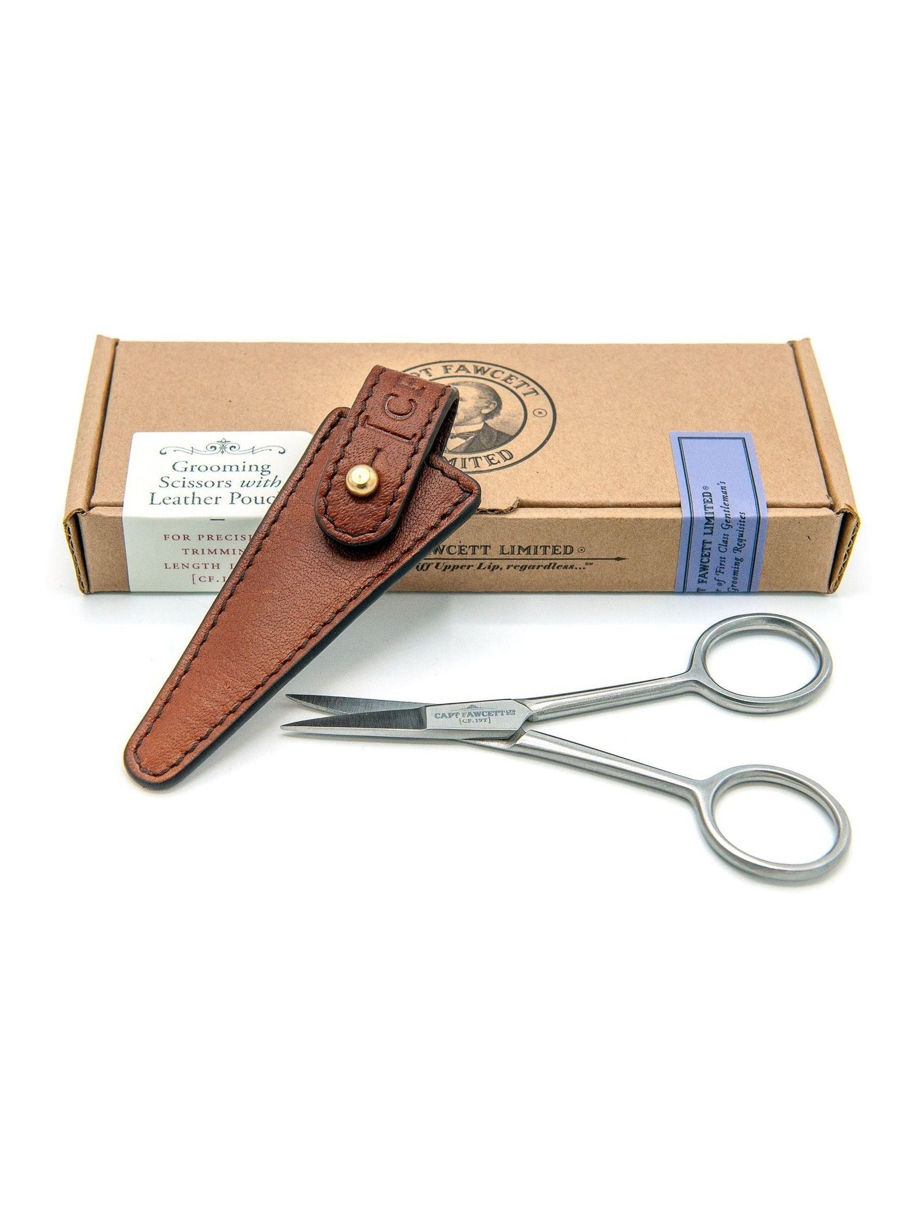 Captain Fawcett grooming scissors 100mm - British product