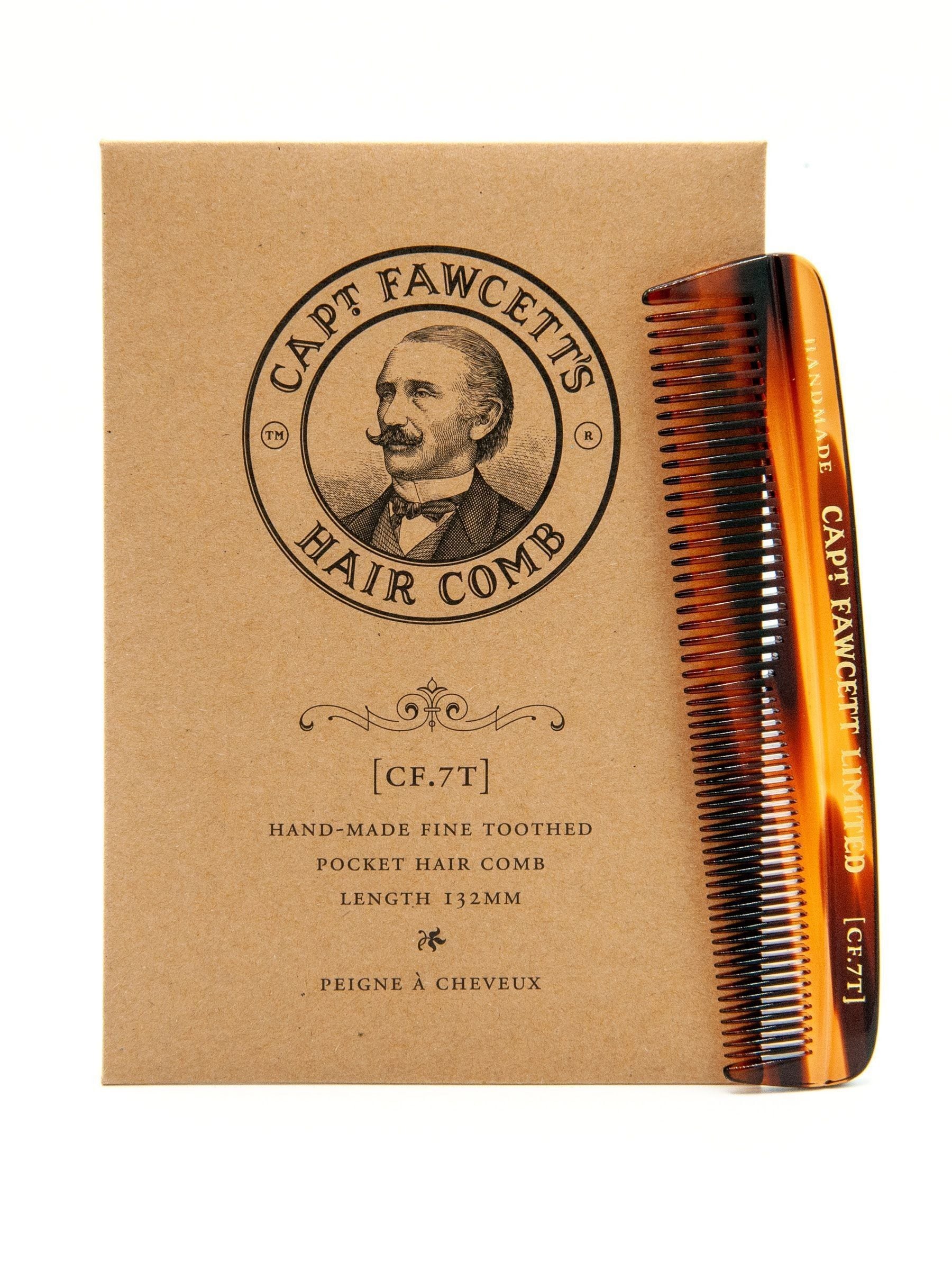 Captain Fawcett fine-toothed hair comb - British product