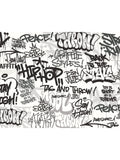 Origin Murals black and white mono graffiti mural sample A3, imported from the UK