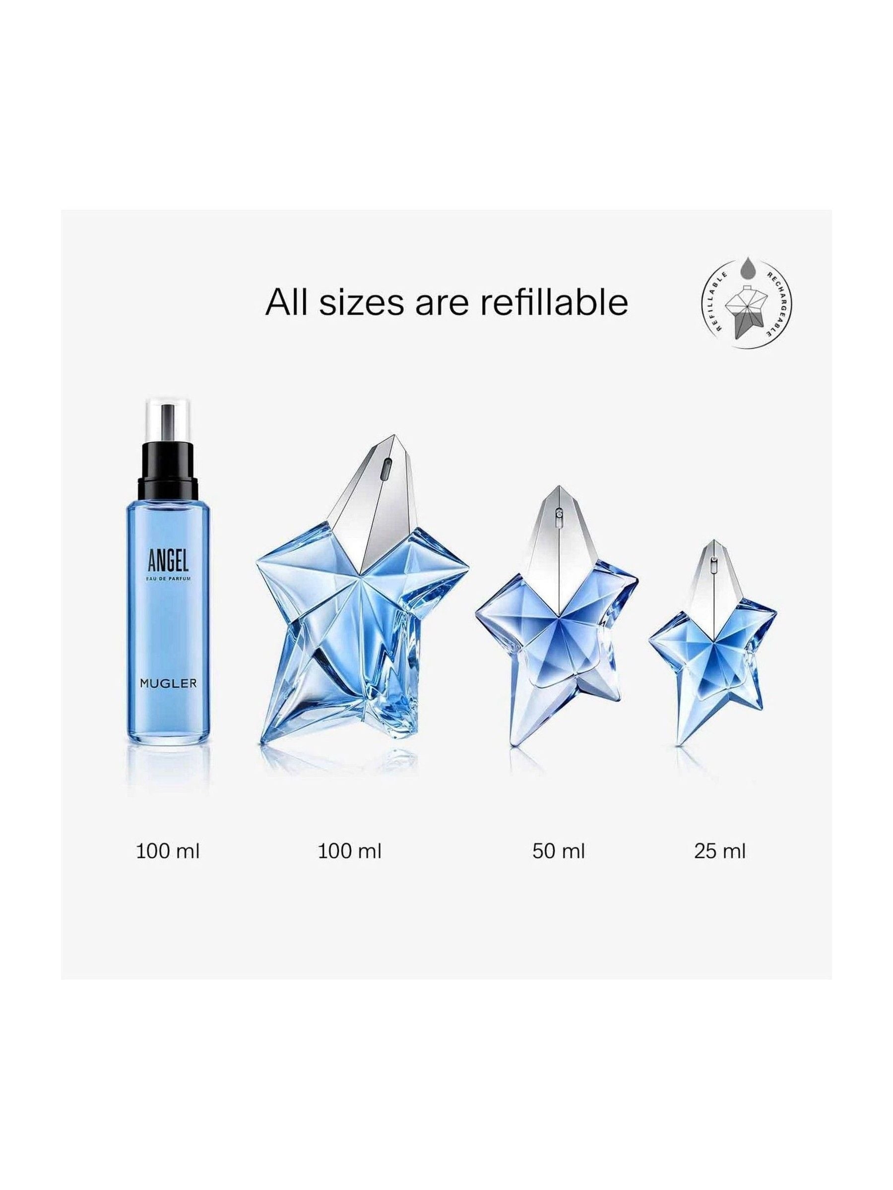 Mugler Angel Eau de Parfum refill 100ml, imported from the UK