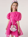 Ted Baker children's floral satin bow pouch bag - British product