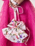 Ted Baker children's floral satin bow pouch bag - British product