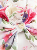 Ted Baker children's floral satin bow pouch bag - British product