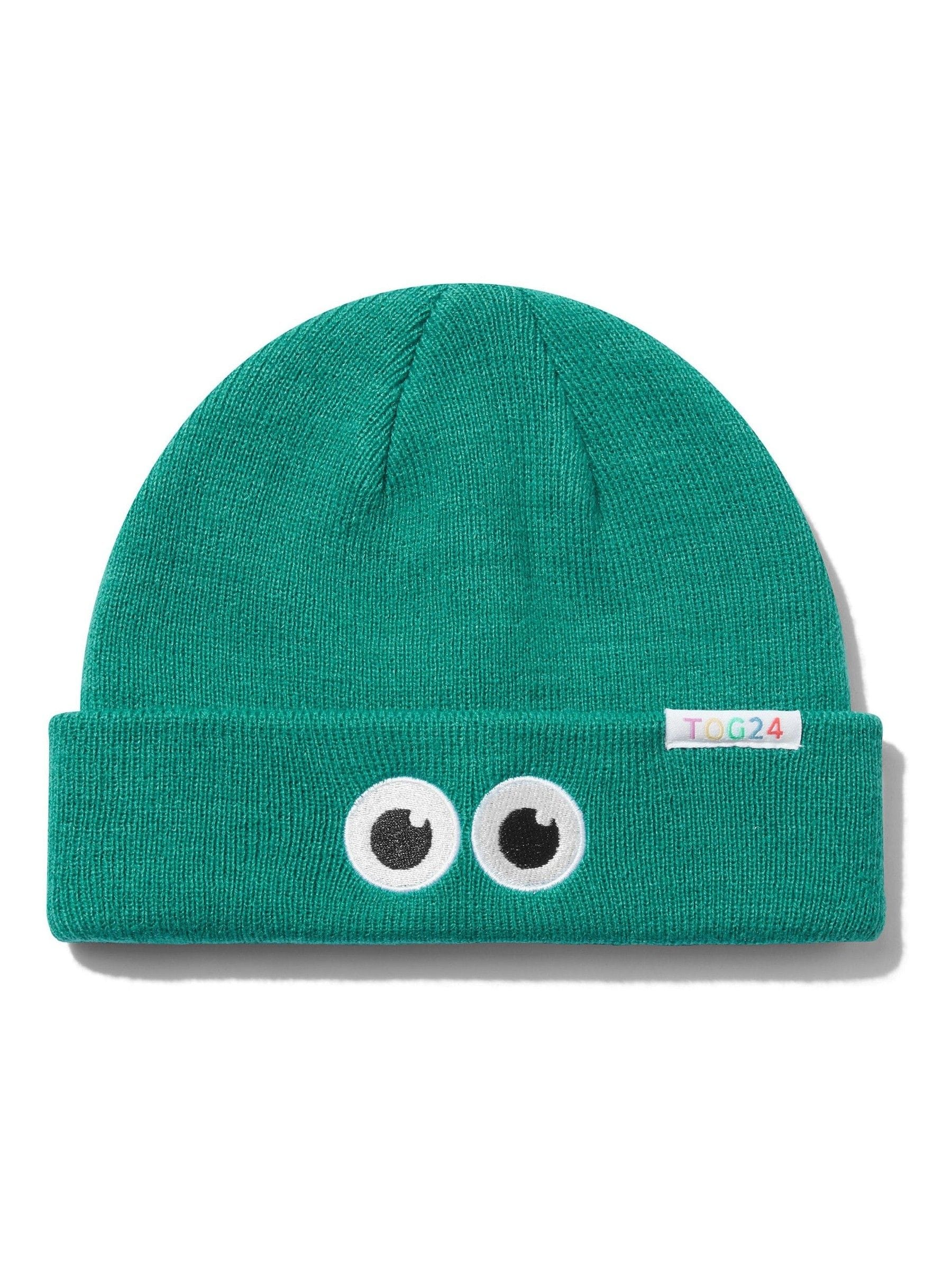 Tog24 green Shaun the Sheep knit hat for kids, UK version