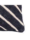 Gallery Home Blue Freya Stripe Woven Cushion 45x45cm - British product