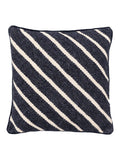 Gallery Home Blue Freya Stripe Woven Cushion 45x45cm - British product