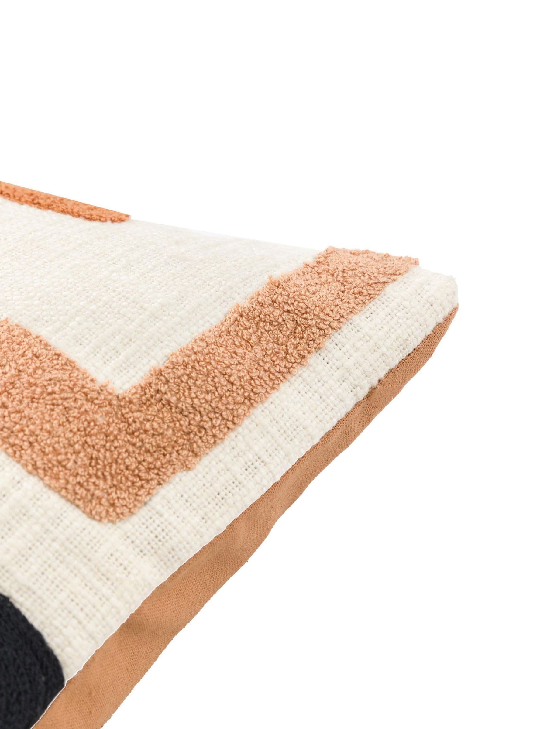 Gallery Home Orange Lior Embroidered Nutmeg cushion, UK version