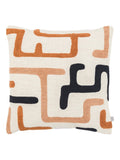 Gallery Home Orange Lior Embroidered Nutmeg cushion, UK version