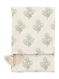Gallery Home Inez gauze floral print throw, imported from the UK
