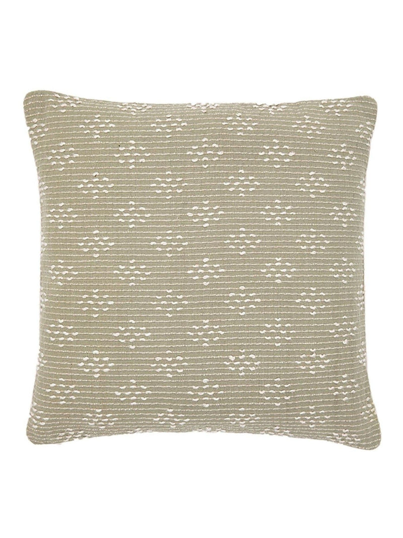 Gallery Home green Tavira woven cushion 45cm - British product