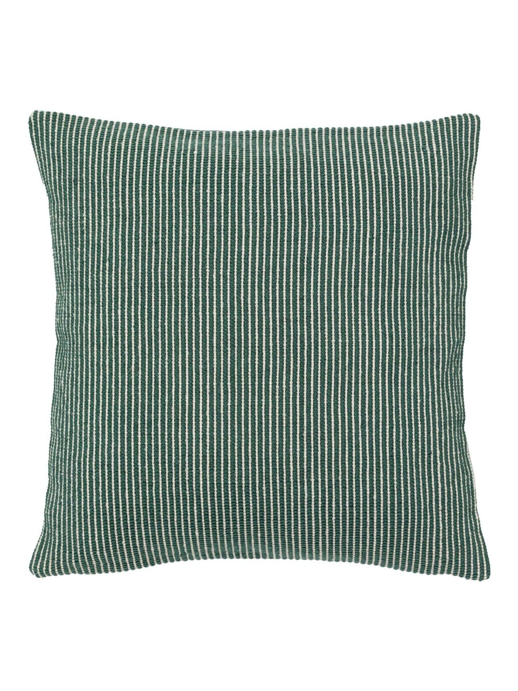 Gallery Home Green Zaya Pinstripe cushion 45x45cm, imported from the UK