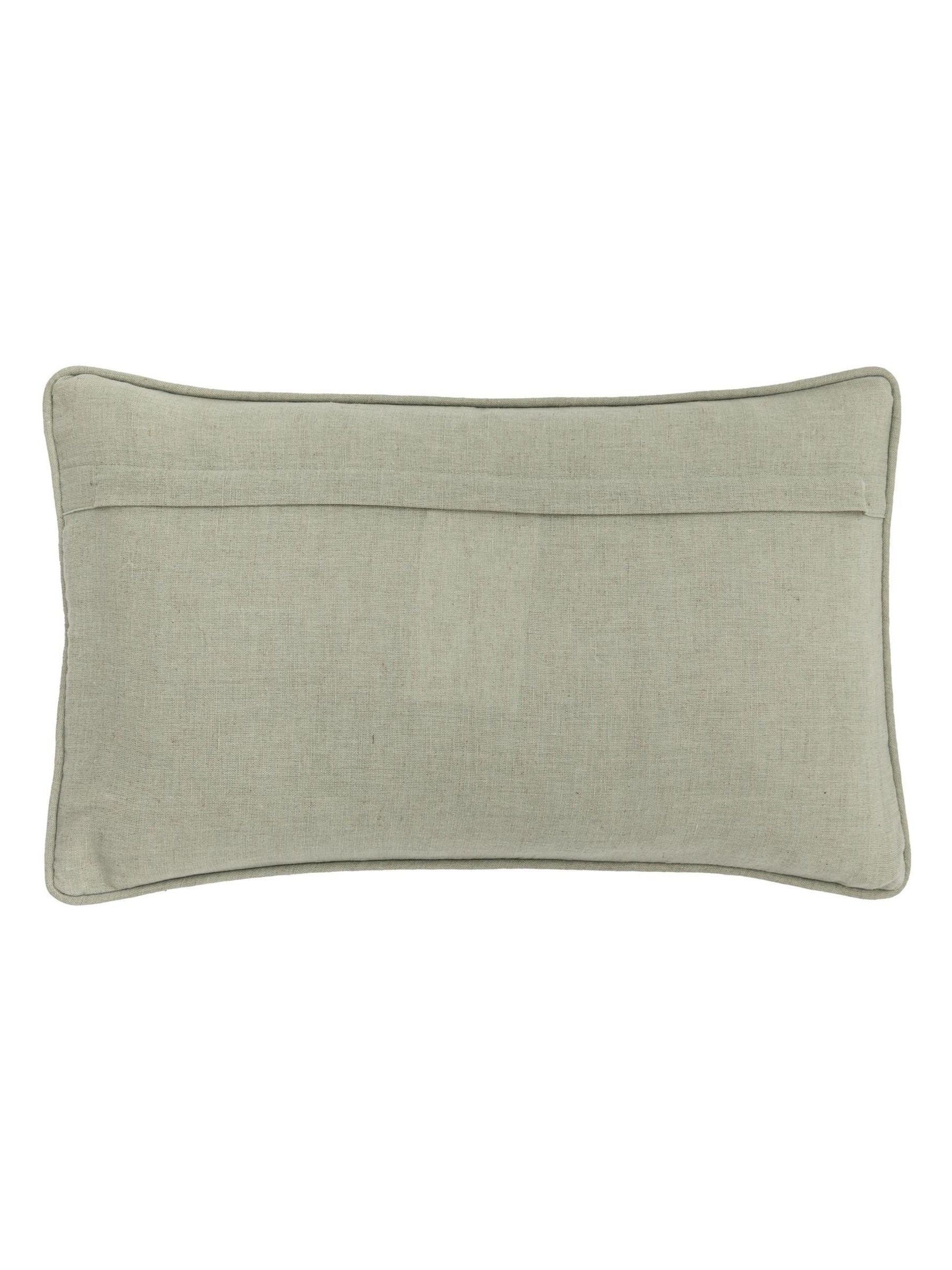 Gallery Home green floral cushion 50x30cm, imported from the UK