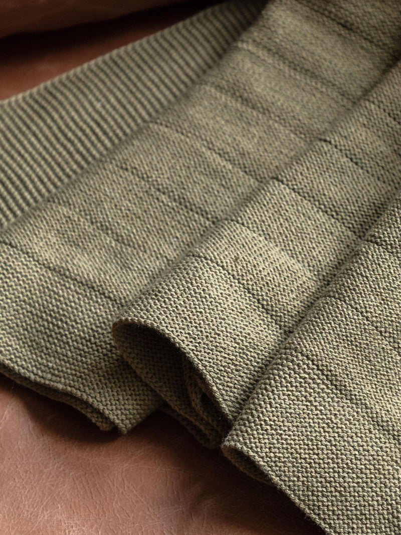 Gallery Home Alessa green knit throw 130cm, imported from the UK