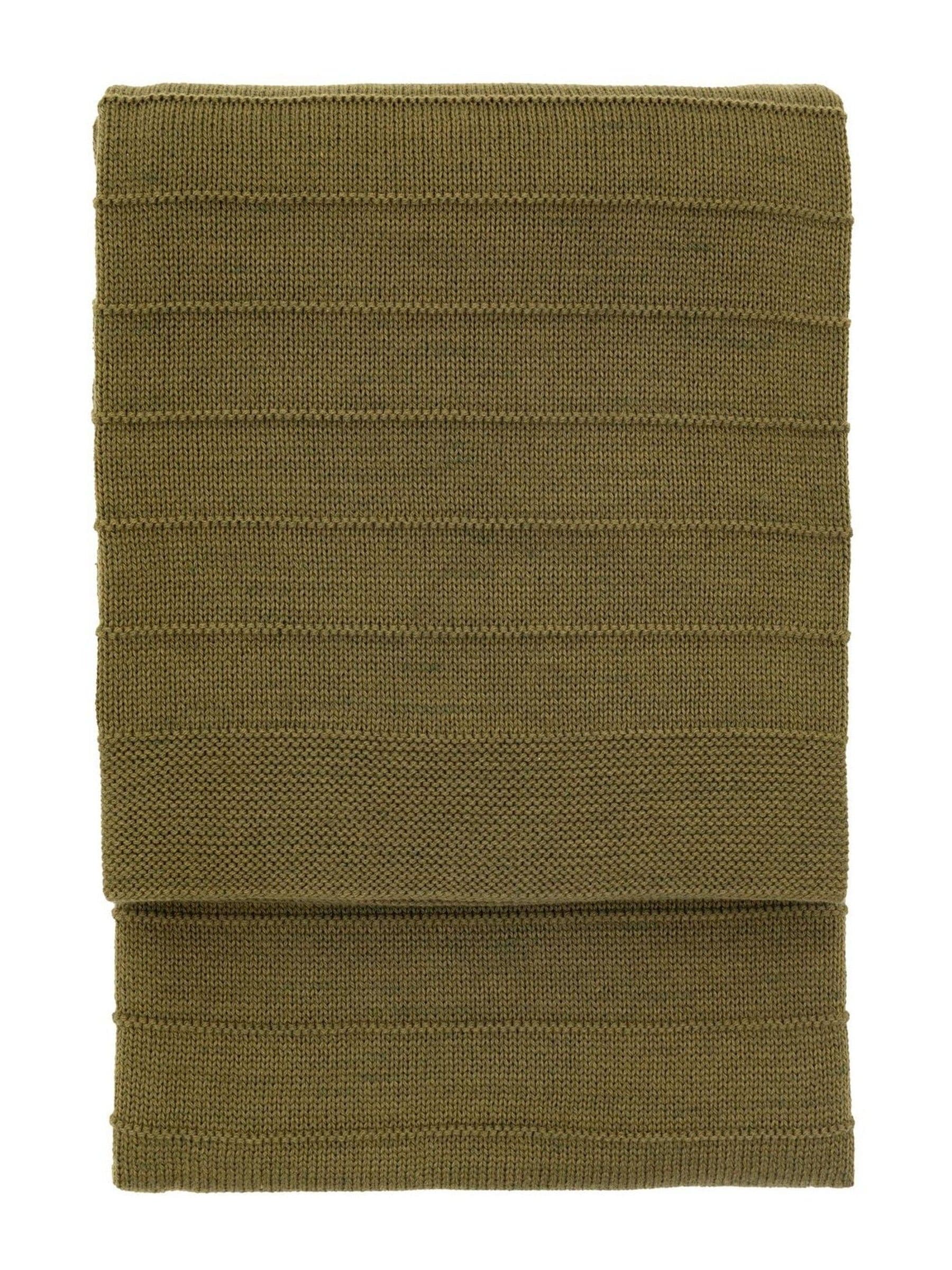 Gallery Home Alessa green knit throw 130cm, imported from the UK