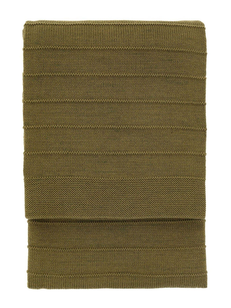 Gallery Home Alessa green knit throw 130cm, imported from the UK
