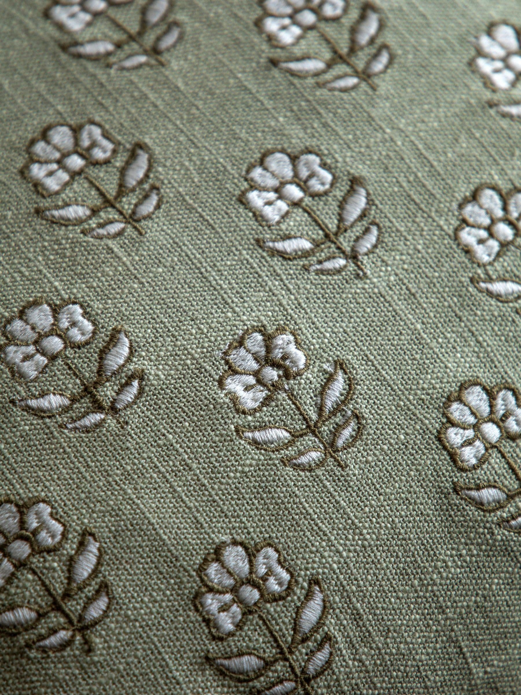 Gallery Home Norley embroidered floral cushion, imported from the UK