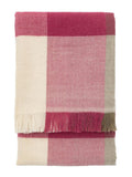 Gallery Home Red Hatherley check throw cranberry olive, UK version