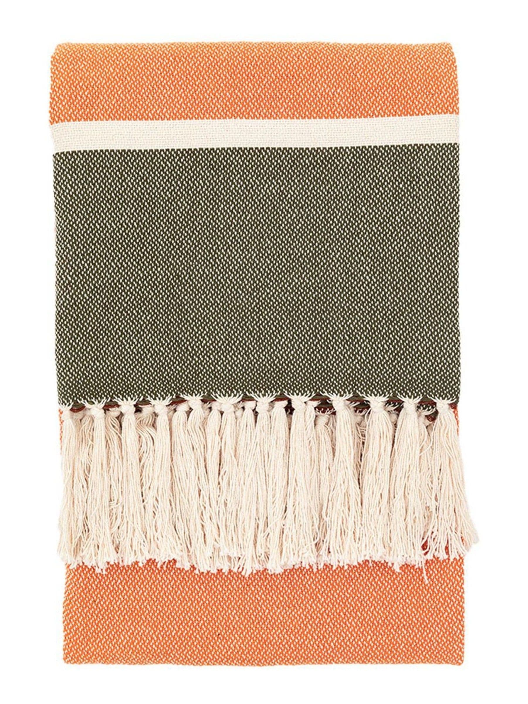 Gallery Home taupe Eira woven throw crosshatch pattern - British product