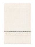 Gallery Home Cream Mira Border Waffle Throw, UK version