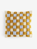 MADE.COM Ochre Morven Lattice Jersey Cushion