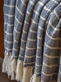Gallery Home blue stripe throw 130x170cm, imported from the UK