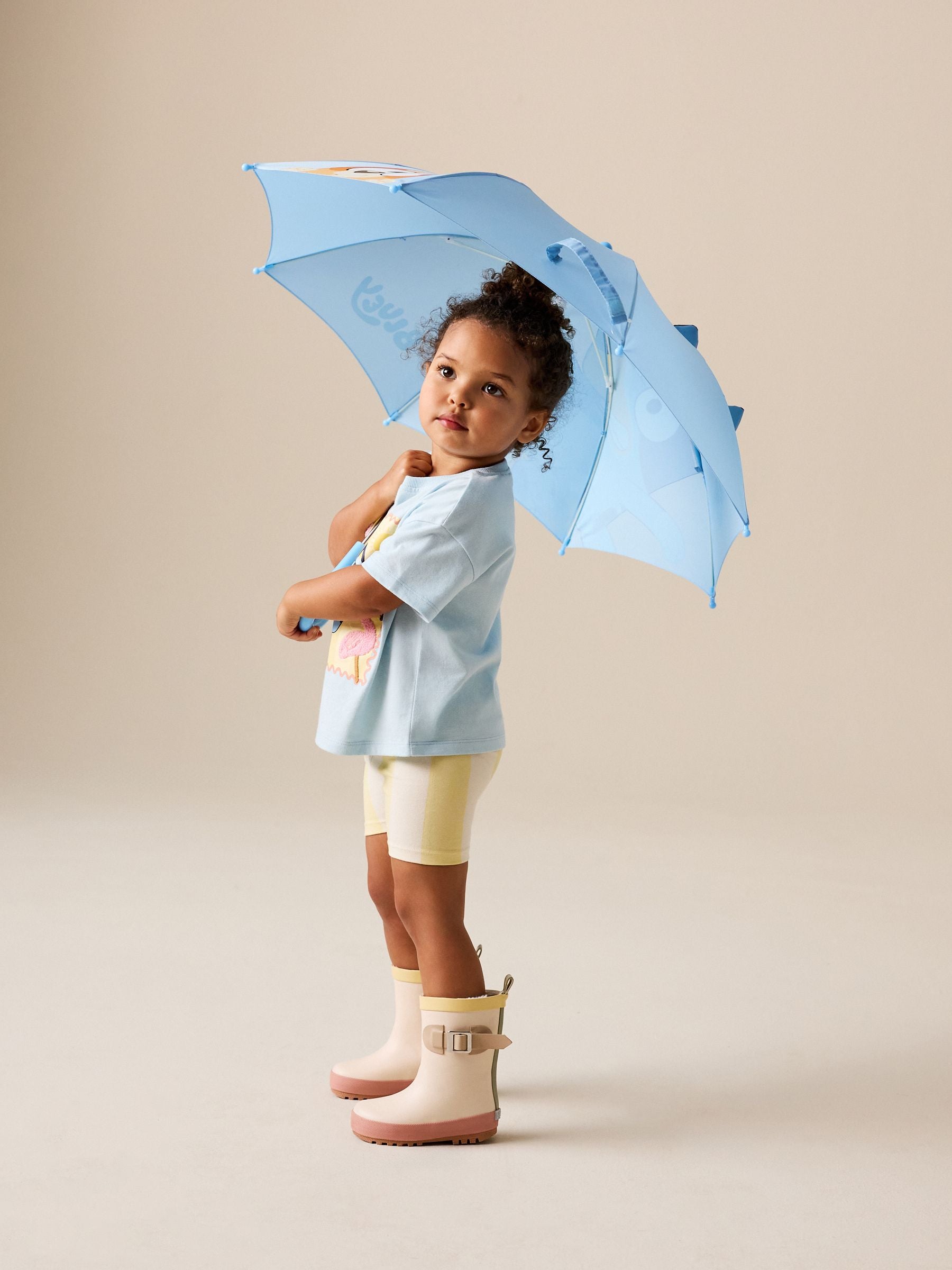 Bluey children's umbrella with 3D ears 59cm recycled polyester, UK version