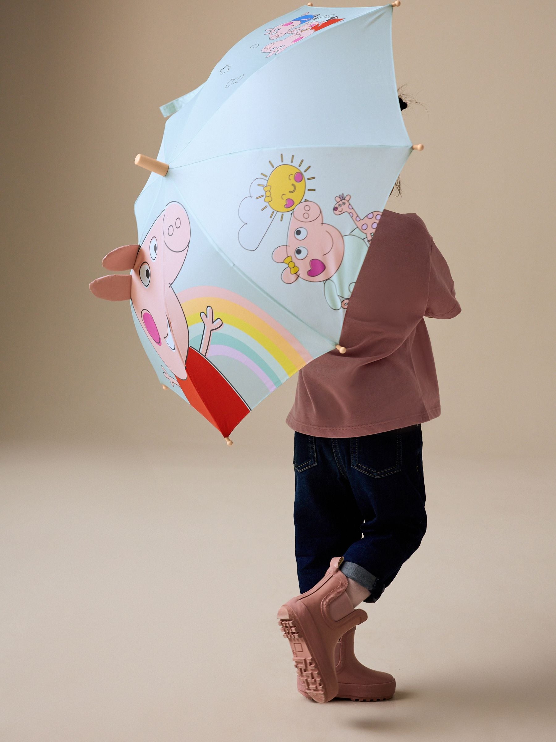 Peppa Pig blue umbrella 59cm, imported from the UK