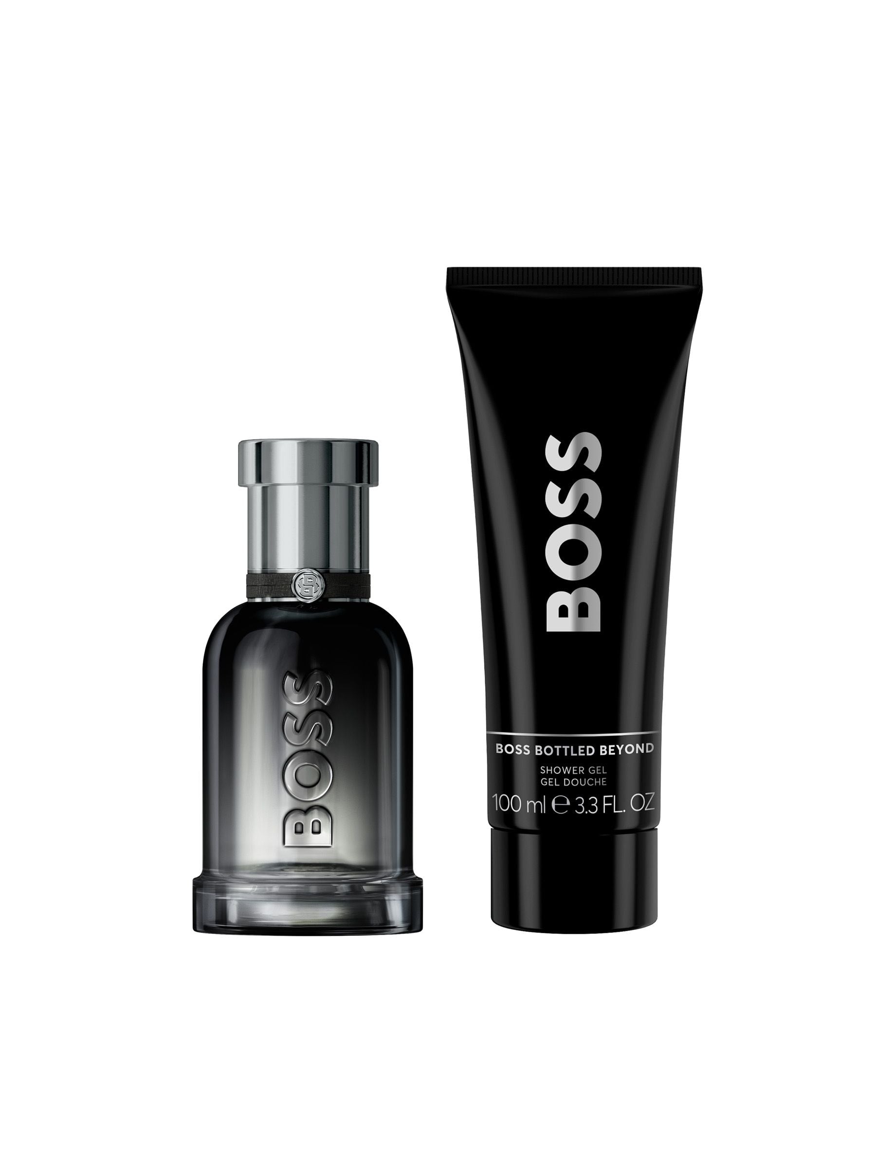 BOSS Bottled Beyond Ginger-Leather men's fragrance and shower gel set 50ml + 100ml - British product