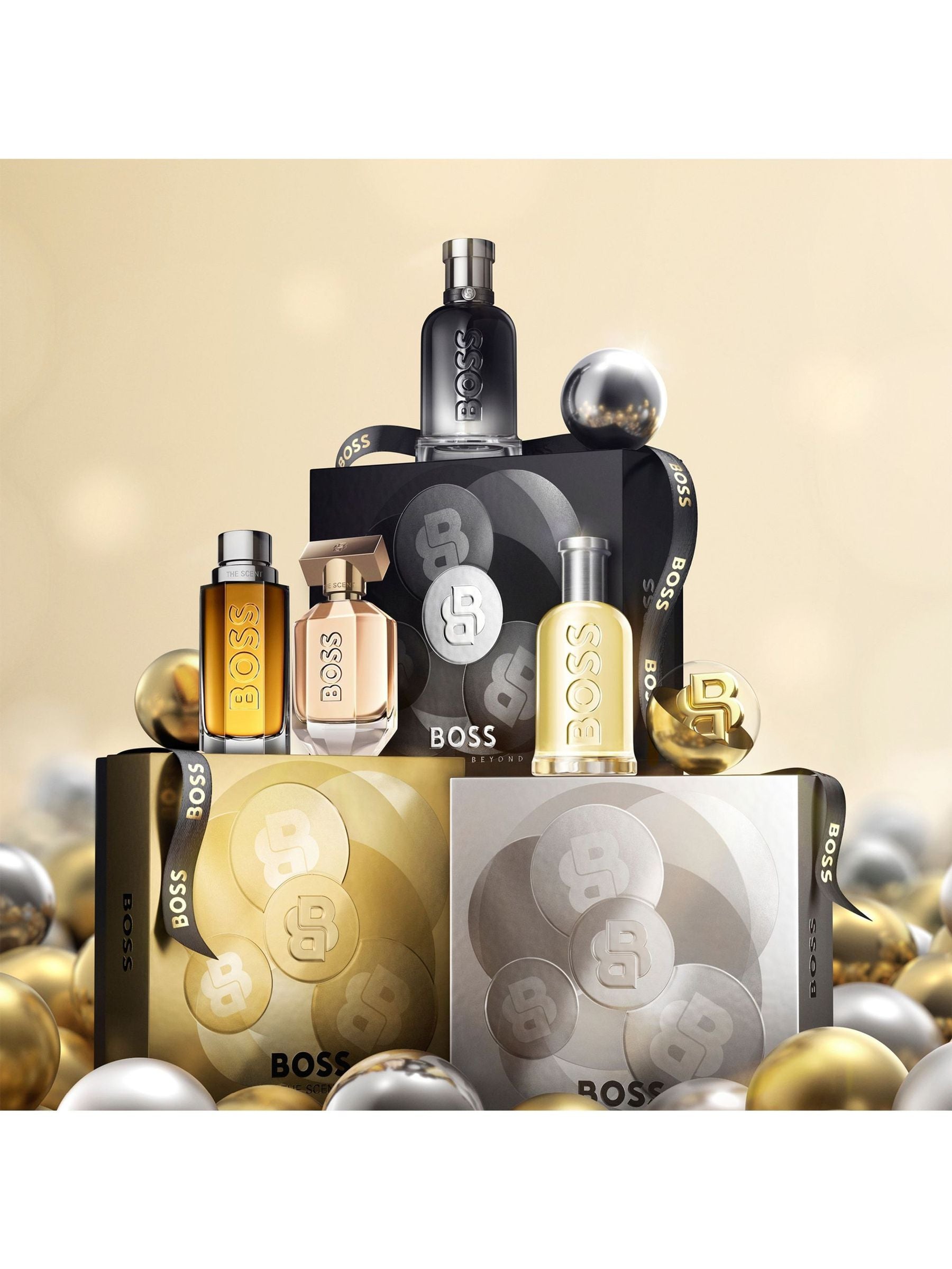 BOSS Bottled Beyond Ginger-Leather men's fragrance and shower gel set 50ml + 100ml - British product