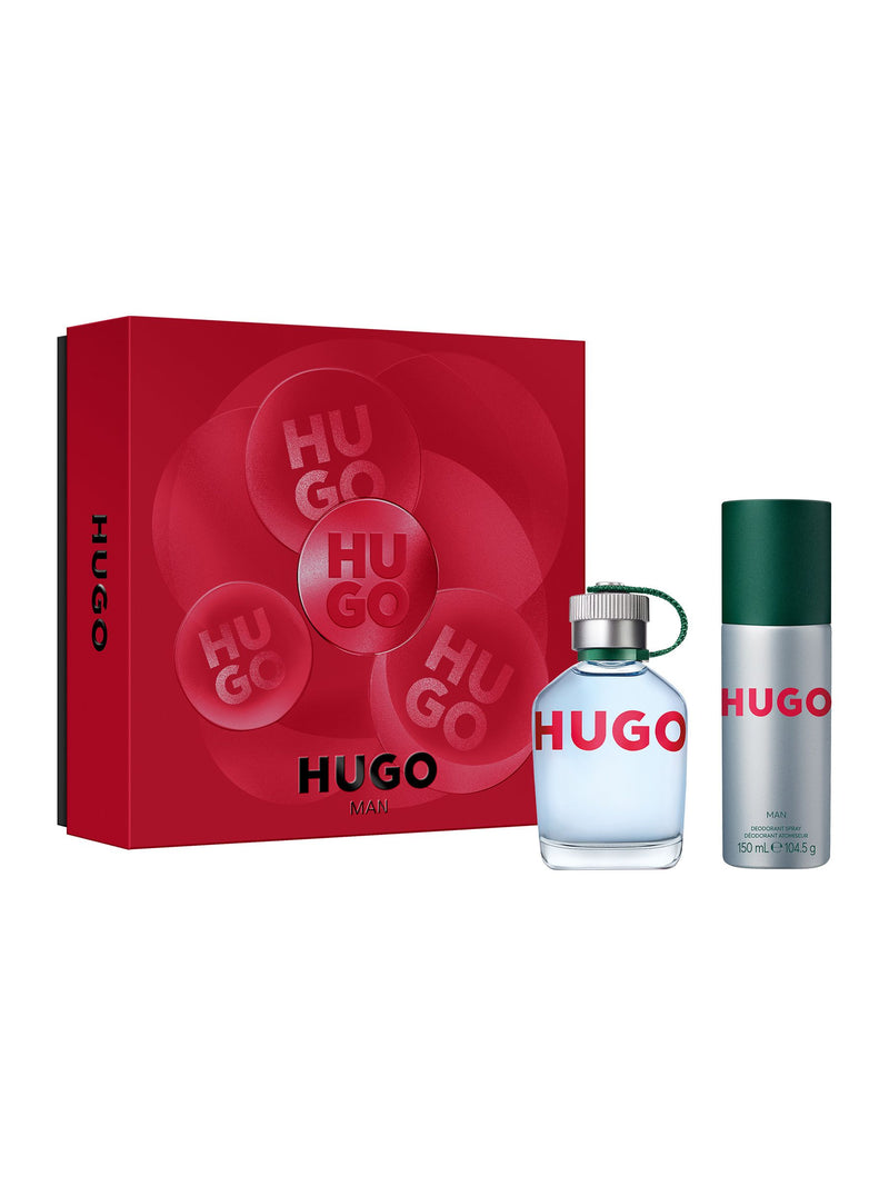 HUGO Man Eau de Toilette 75ml Deodorant 150ml Gift Set, UK version