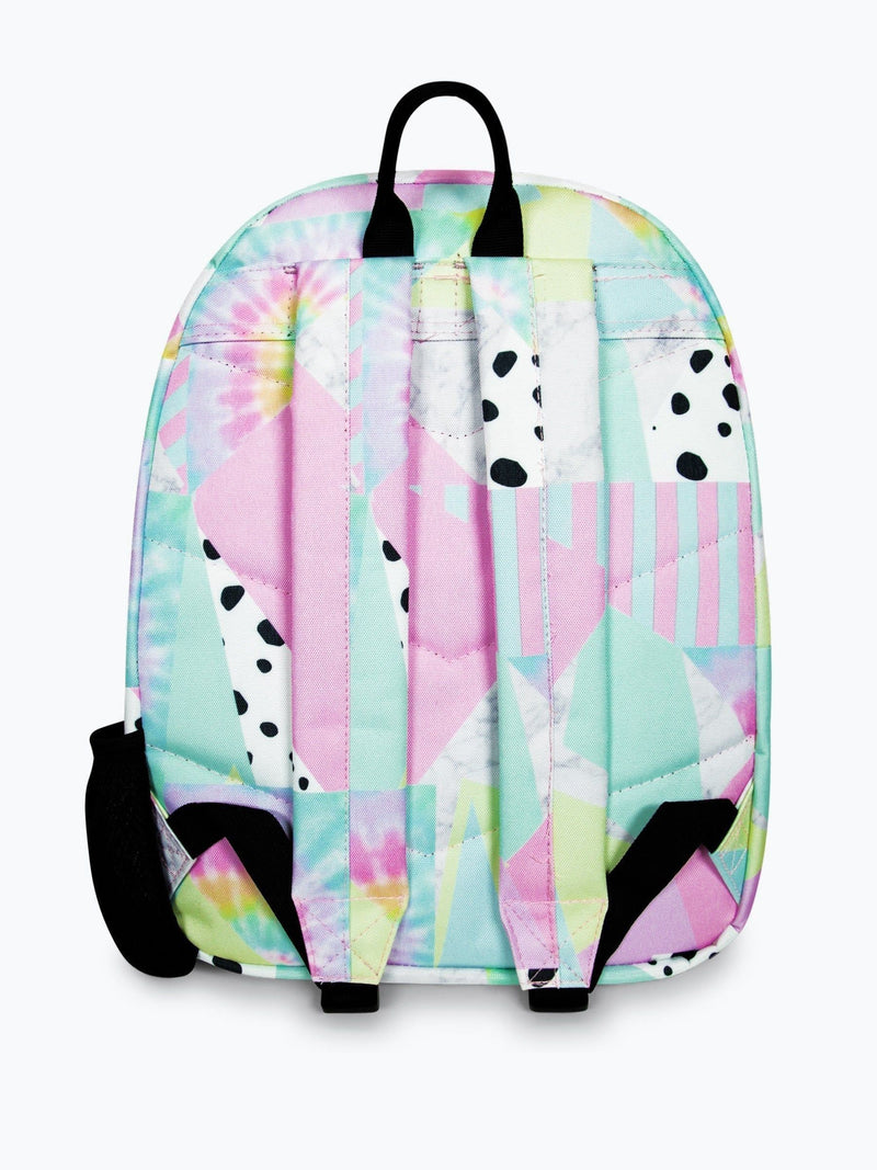 Hype pink pastel collage backpack 42cm, UK version