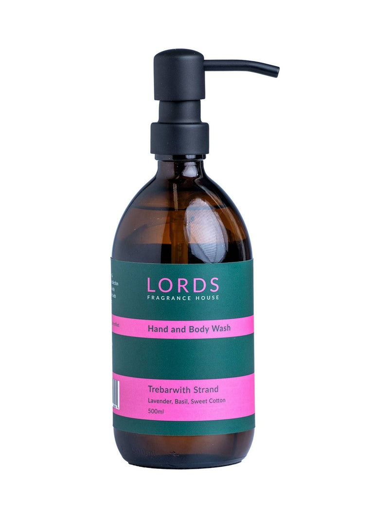 Lords Fragrance House Trebarwith Strand hand and body wash 500ml (British brand)
