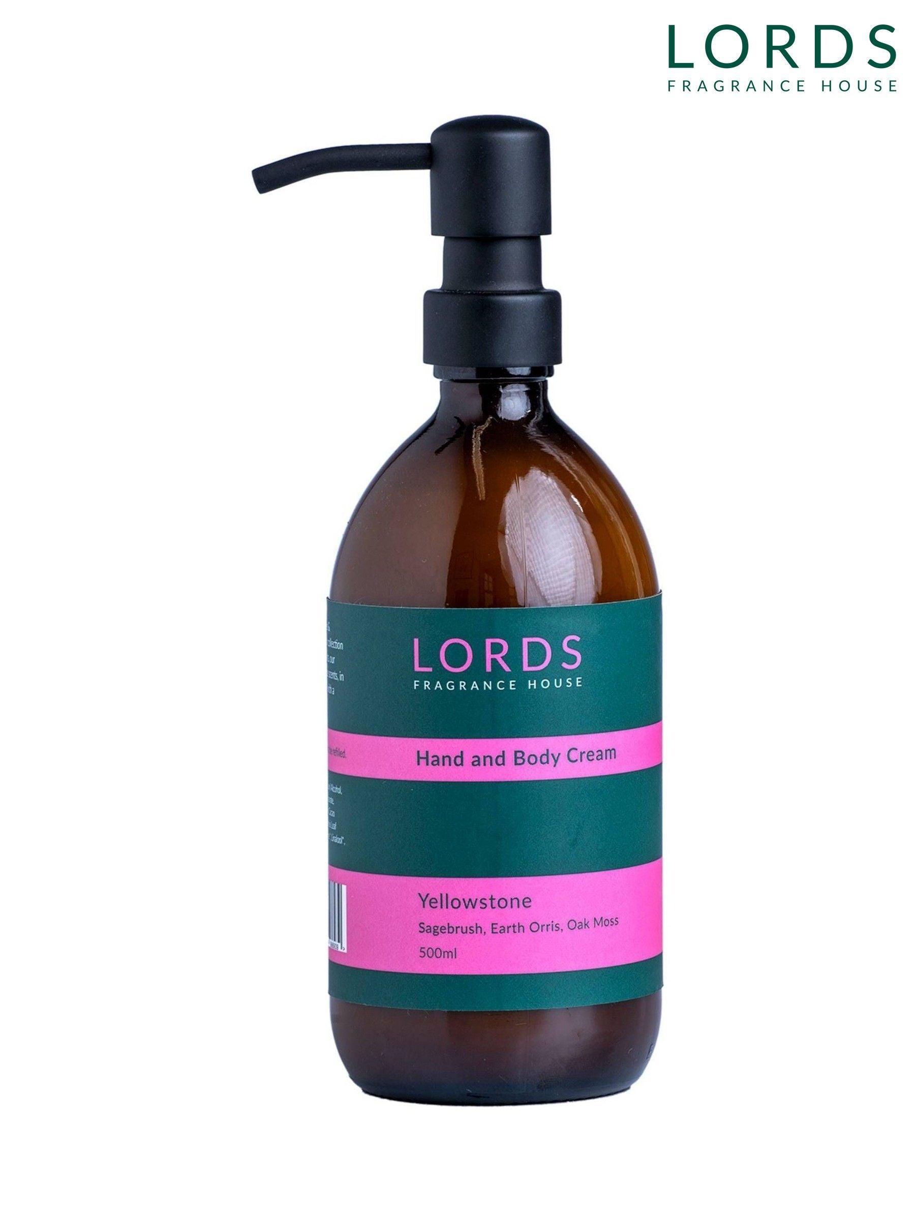 LORDS Fragrance House Yellowstone hand and body cream 500ml - British product