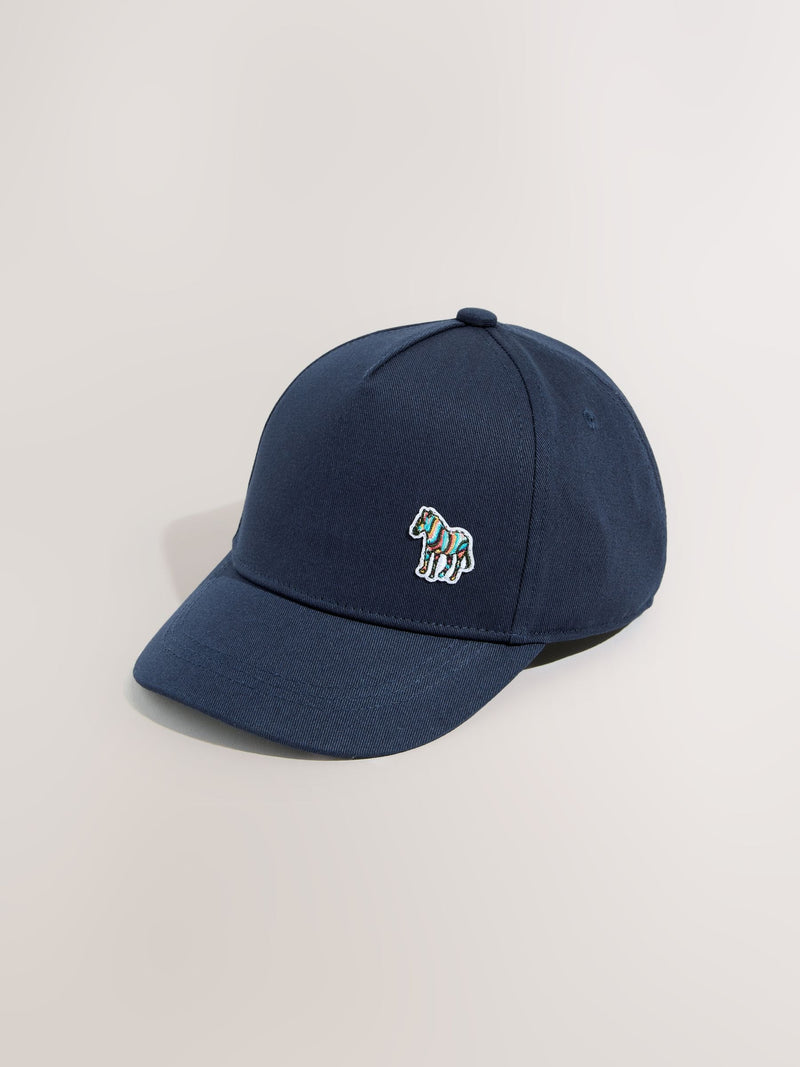 Paul Smith Junior blue baseball cap with zebra logo, UK version