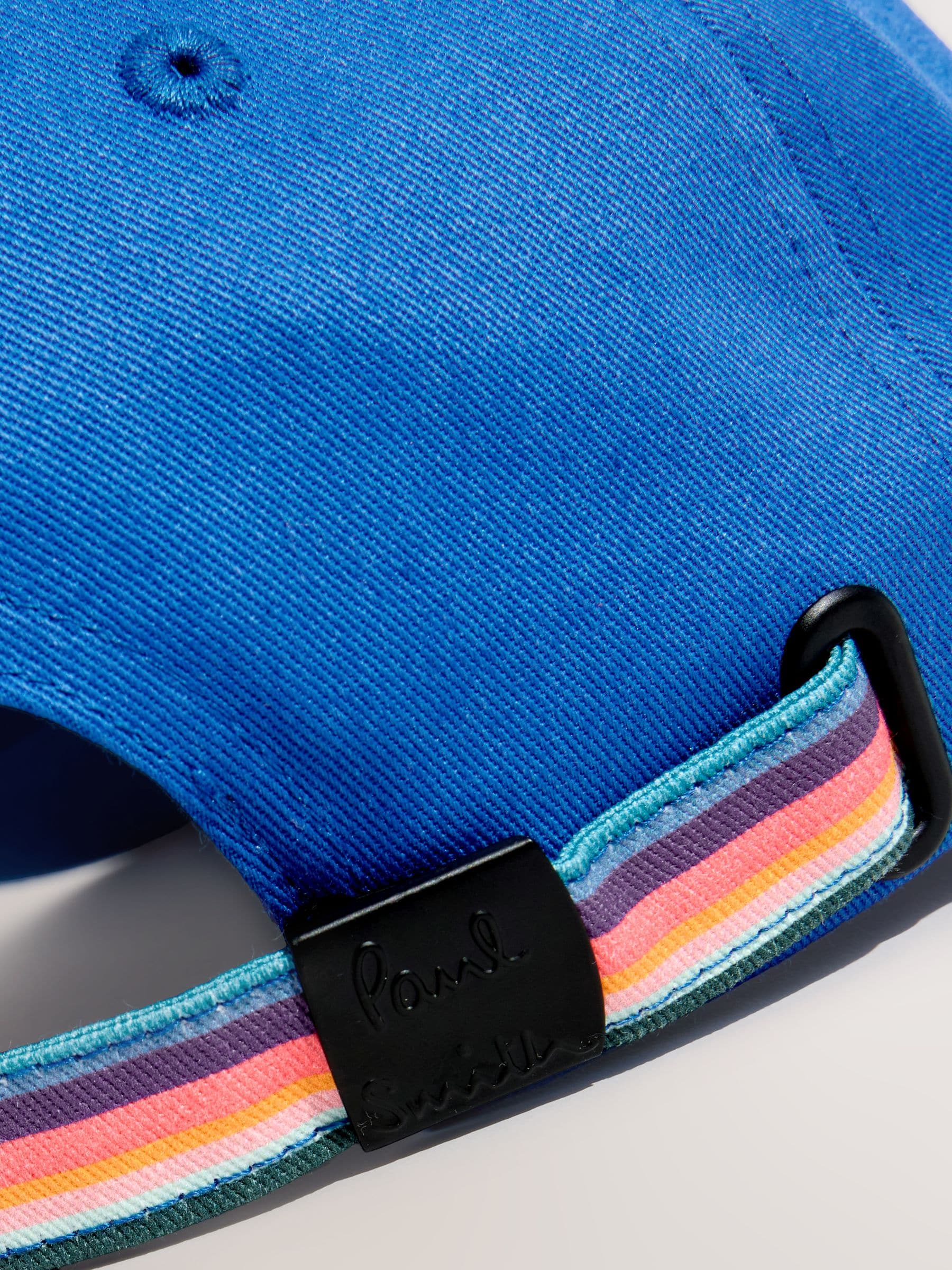 Paul Smith Junior blue baseball cap with zebra logo, UK version