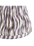 Gallery Home pearl grey ripple printed fabric shade 16cm - British product