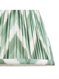 Gallery Home Cotswold green zigzag printed fabric shade 20cm - British product