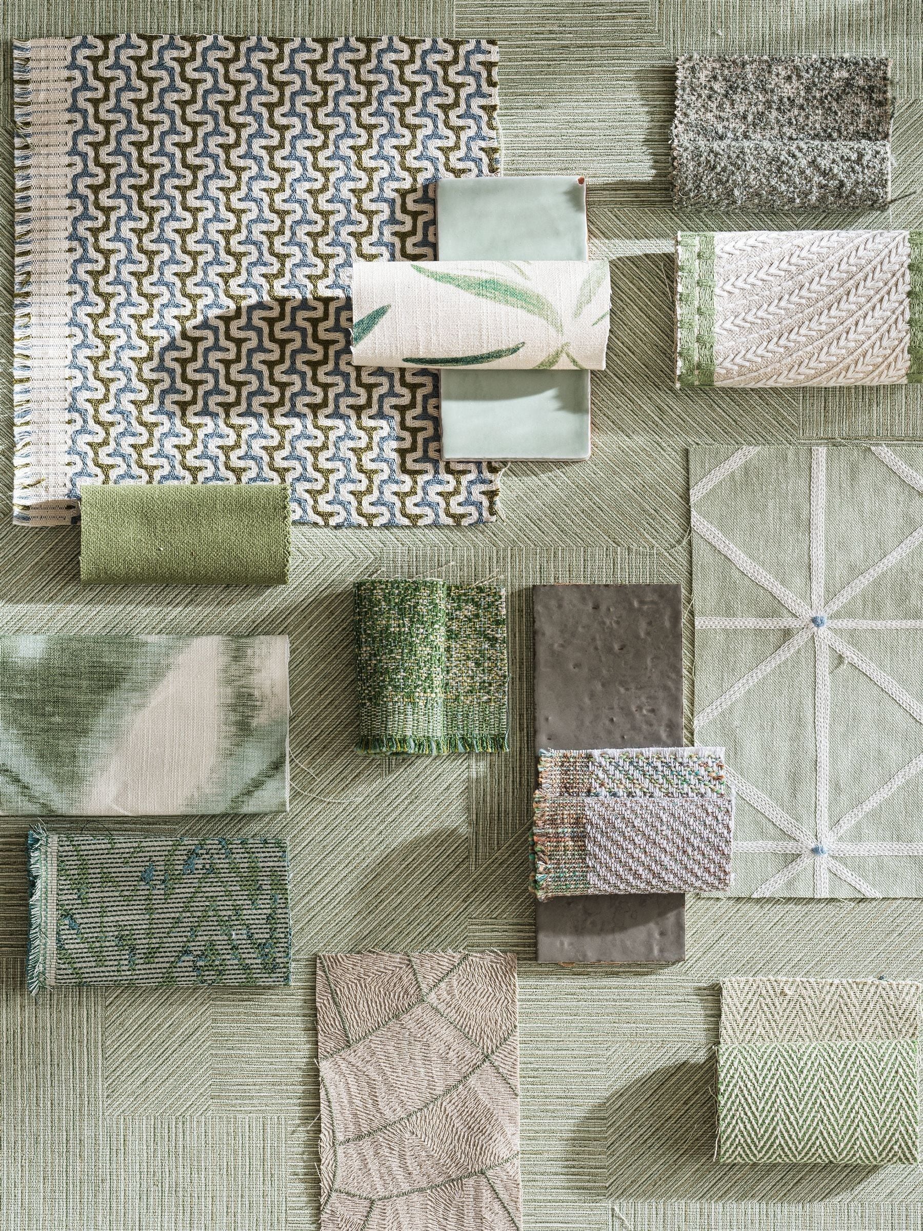 Harlequin Sage Green Mokume Kasuri wallpaper 10M, UK version