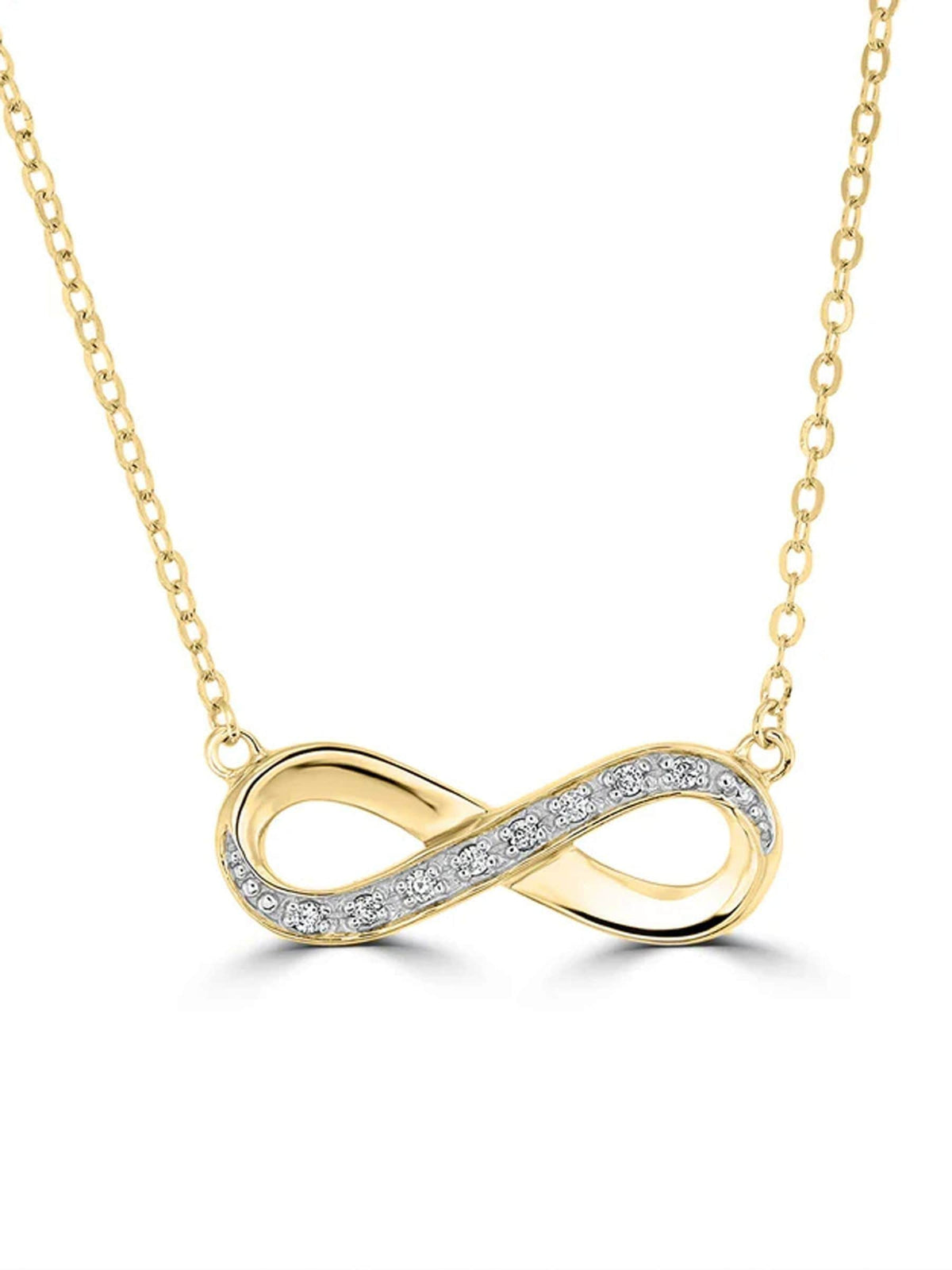 The Diamond Store White Infinity 0.08ct necklace (British brand)