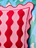 Eleanor Bowmer cushion squiggle scallop 45cm (British brand)