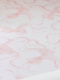 Catherine Lansfield White/Pink Bow fitted sheet - British product