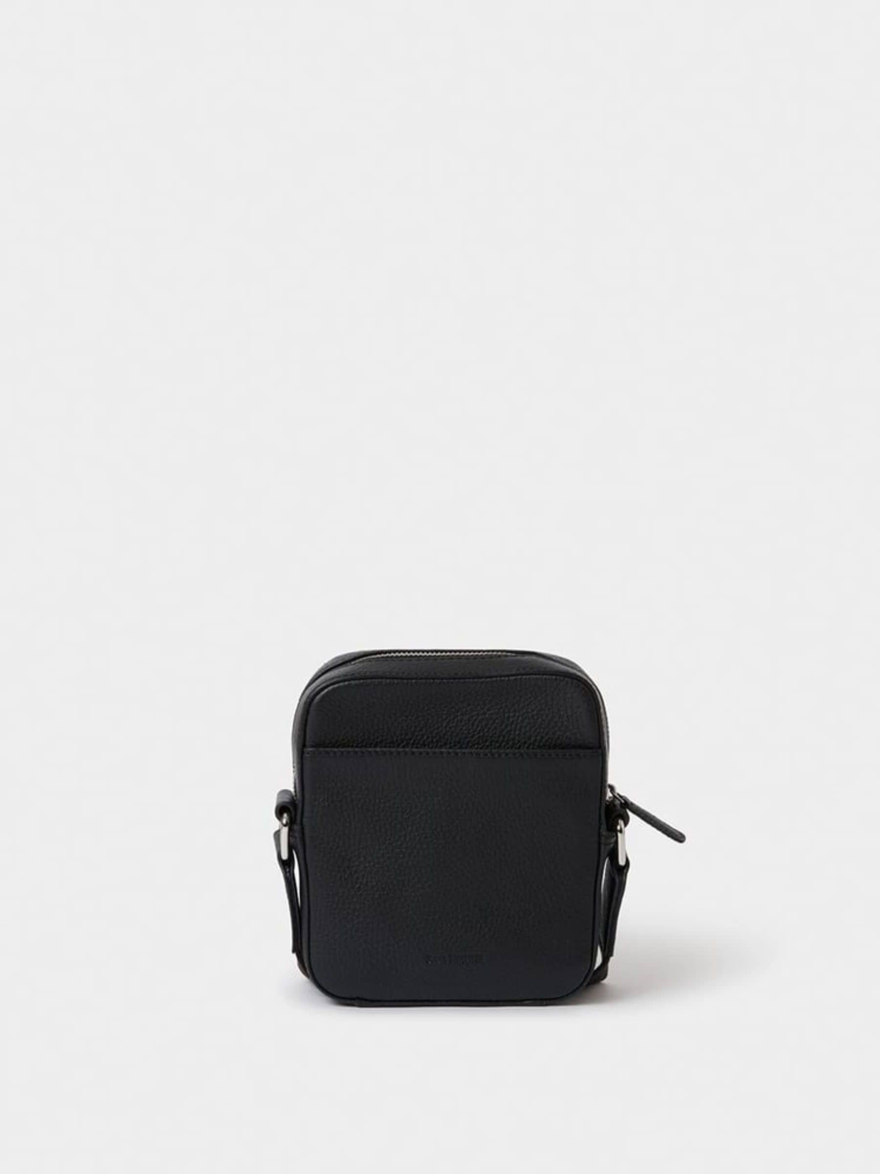 Osprey London Black The Jacob Leather Phone Bag